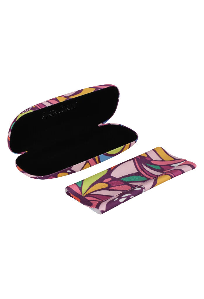 ABSTRACT BUTTERFLY EYEGLASS CASE