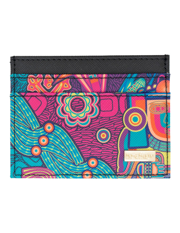MEXICAN GODDESSES KUXTAL SAFFIANO CARD HOLDER