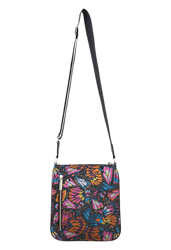 EMBROIDERY BUTTERFLY XIKI CROSSBODY BAG