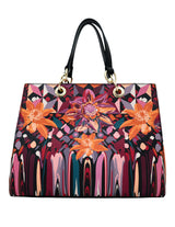 Pineda Covalin US Saffiano Satchel Bag Kaxan Ephemeral Art