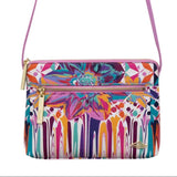 Pineda Covalin US Saffiano Crossbody Bag Yaakun Ephemeral Art