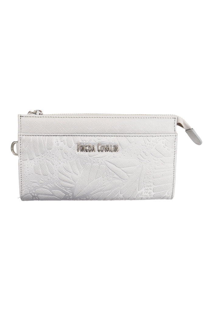 MULTI CHEEN VIN SAFF ENGRAVED CLUTCH WITH REMOVABLE STRAP