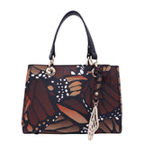 Pineda Covalin US Saffiano Mini Satchel Bag Kaxan Macro Butterfly
