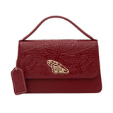Pineda Covalin US Leather Mini Crossbody Bag Sihul Engraved Dragonfly