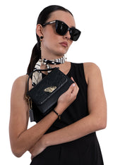Pineda Covalin US Leather Mini Crossbody Bag Sihul Engraved Dragonfly