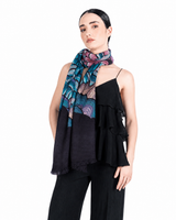 DOUBLE SIDED LONG JACQUARD SCARF - ISTMO