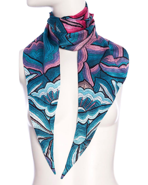 DOUBLE SIDED SHAWL - ISTMO. HIGH - QUALITY SILK - Pineda Covalin US