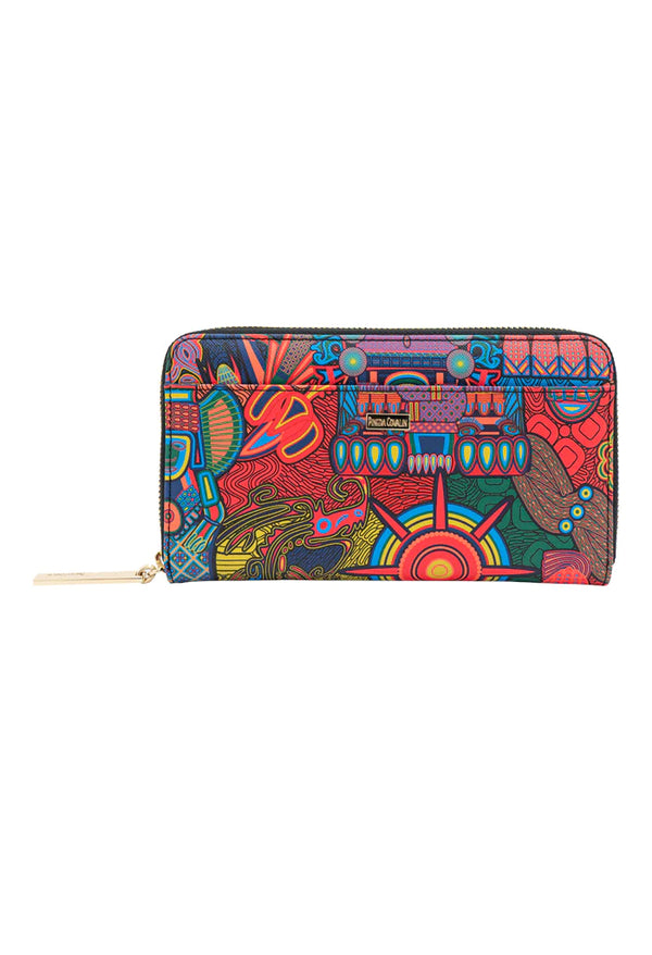 MEXICAN GODDESSES LARGE SAFFIANO WALLET