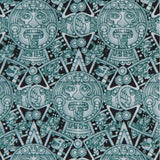 SUN STONE TIE – MEXICAN AZTEC CALENDAR INSPIRED MEN’S NECKTIE FOR FORMAL WEAR - Pineda Covalin US