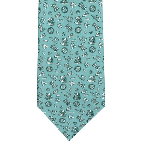 SILK TIE ATETLCO MURAL TEOTIHUACAN - Pineda Covalin US