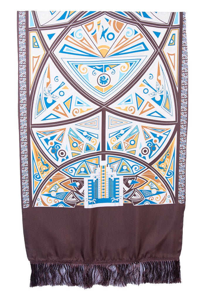 ART DECO SHAWL WITH LUXURIOUS VELVET - ELEGANT FASHION ACCESSORY FOR SPECIAL OCCASIONS - Pineda Covalin US