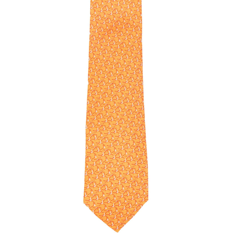 SILK TIE FLAMINGO – COLORFUL TROPICAL PRINT MEN’S NECKTIE FOR SUMMER - Pineda Covalin US