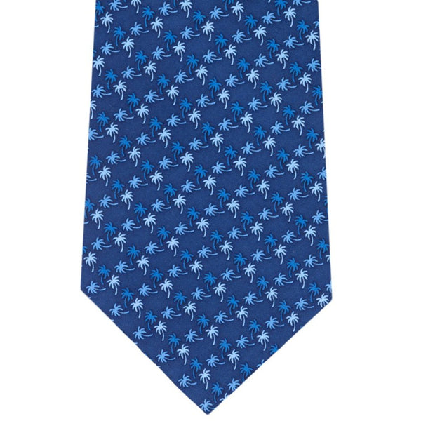 SILK TIE PALM TREES – TROPICAL PRINT - Pineda Covalin US