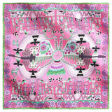 SILK AND TWILL SMALL SCARF TATEI HARA - Pineda Covalin US