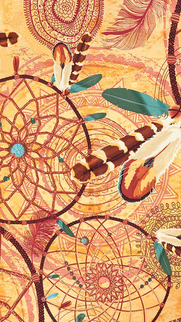 DREAMCATCHER LARGE SCARF – BOHO CHIC OVERSIZED SCARF WITH DREAMCATCHER DESIGN - Pineda Covalin US