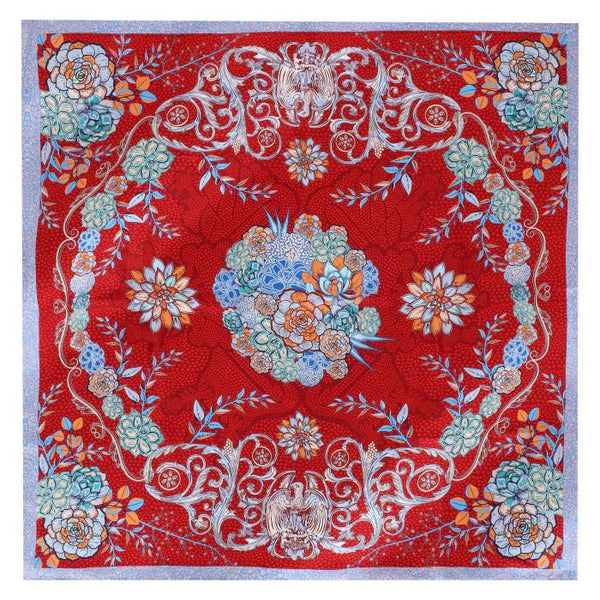 SUCCULENTS BOTANICAL GARDEN LARGE SCARF - Pineda Covalin US