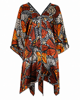 JACQUARD SILK HUIPIL - MONARCH BUTTERFLY