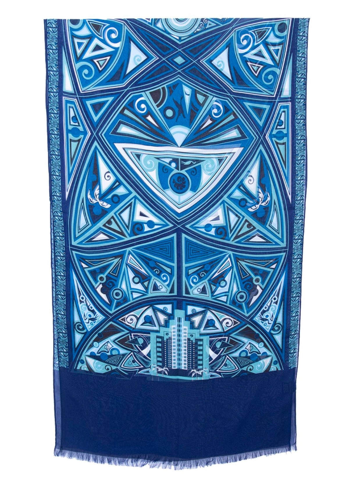 CHIFFON SILK SHAWL – ART DECO – Pineda Covalin US