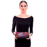 CLUTCH BAG - EMBROIDERED BUTTERFLY - Pineda Covalin US