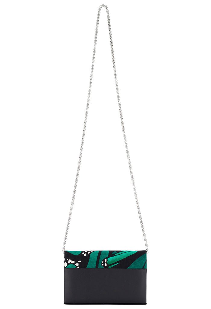 CLUTCH BAG WITH REMOVABLE CHAIN - BUTTERFLY FLIGHT - Pineda Covalin US