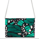 CLUTCH BAG WITH REMOVABLE CHAIN - BUTTERFLY FLIGHT - Pineda Covalin US