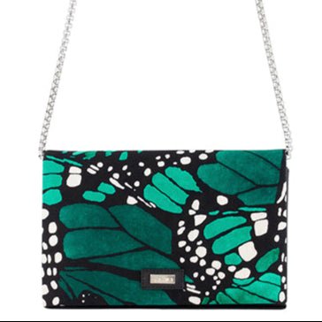 CLUTCH BAG WITH REMOVABLE CHAIN - BUTTERFLY FLIGHT - Pineda Covalin US