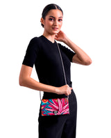 CLUTCH BAG WITH REMOVABLE CHAIN - CACTUS SANCTUARY - Pineda Covalin US