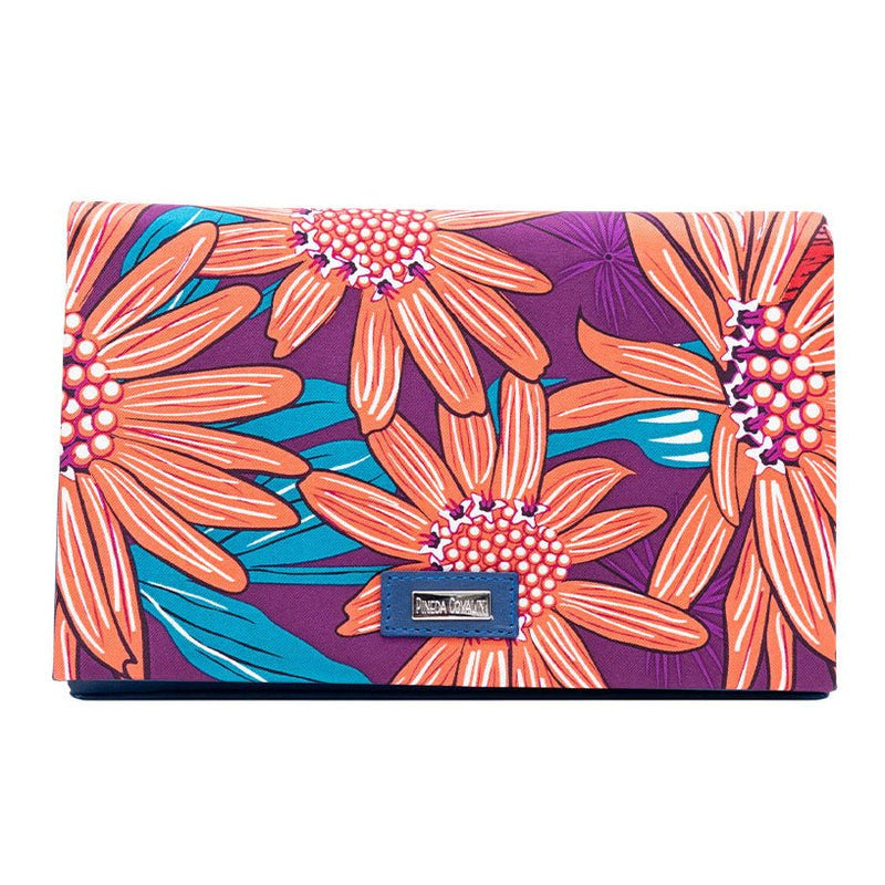 CLUTCH BAG WITH REMOVABLE CHAIN - FLOWERS - Pineda Covalin US