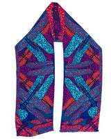 DOUBLE SIDED LONG JACQUARD SCARF - DRAGONFLY - Pineda Covalin US