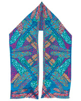 DOUBLE SIDED LONG JACQUARD SCARF - DRAGONFLY - Pineda Covalin US