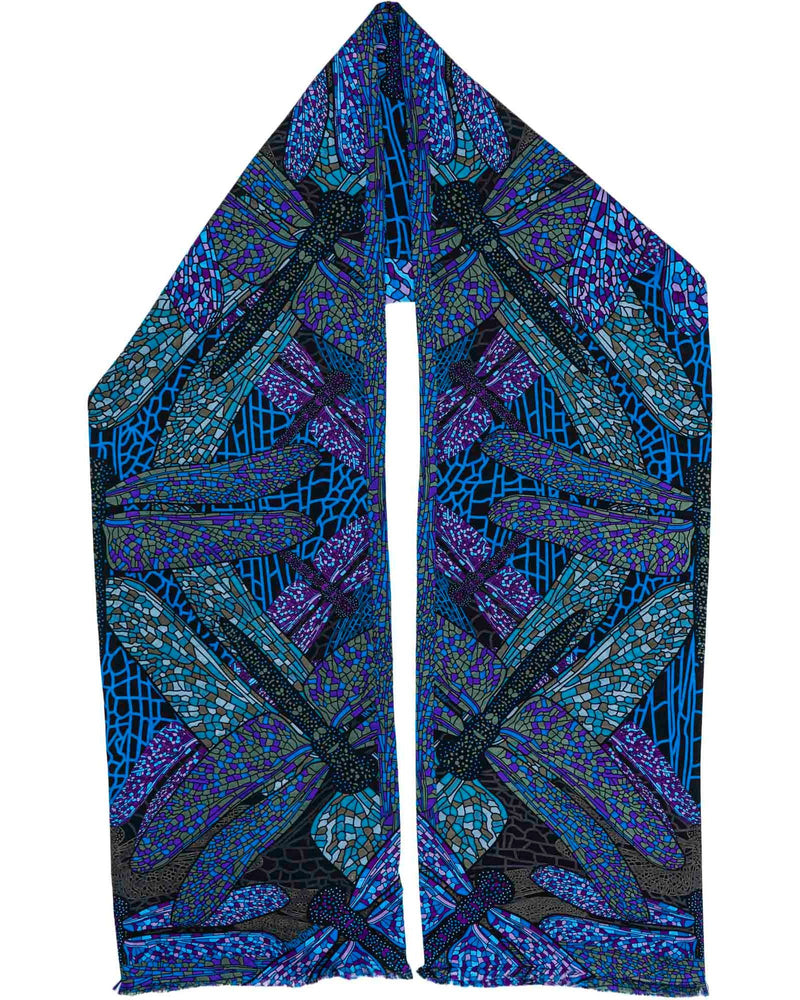 Double-Sided Long Scarf Dragonfly – Pineda Covalin US