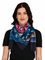 DOUBLE SIDED LONG JACQUARD SCARF - ISTMO - Pineda Covalin US