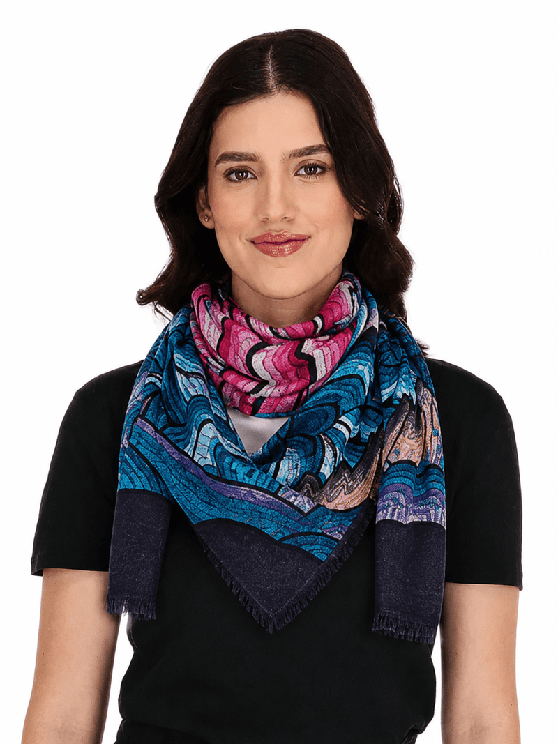Double Sided Long Jacquard Scarf – Istmo – Pineda Covalin US