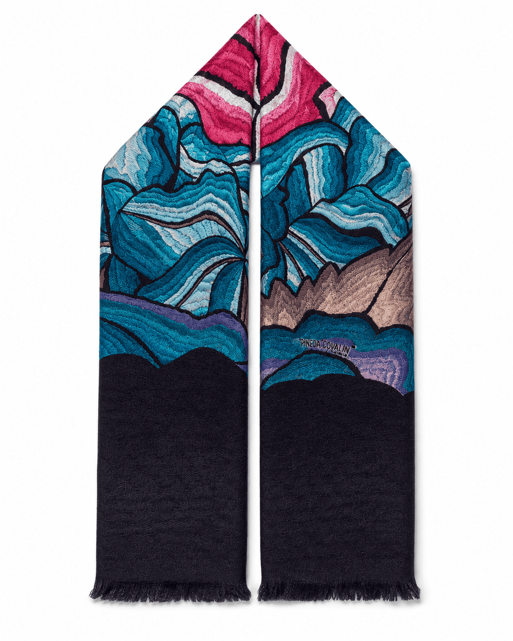 Double Sided Long Jacquard Scarf – Istmo – Pineda Covalin US