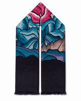 DOUBLE SIDED LONG JACQUARD SCARF - ISTMO - Pineda Covalin US