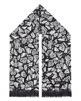 DOUBLE SIDED LONG JACQUARD SCARF – MONARCH BUTTERFLY - Pineda Covalin US