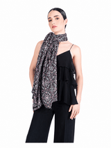 DOUBLE SIDED LONG JACQUARD SCARF - TENOCHTITLAN - Pineda Covalin US