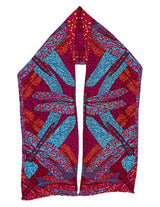 DOUBLE SIDED LONG SCARF - DRAGONFLY - Pineda Covalin US