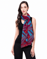 DOUBLE SIDED LONG SCARF- DRAGONFLY - Pineda Covalin US