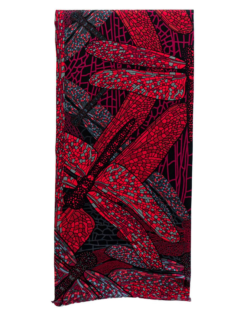 DOUBLE SIDED LONG SCARF - DRAGONFLY - Pineda Covalin US