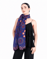 DOUBLE SIDED LONG SCARF- HUMMINGBIRD - Pineda Covalin US