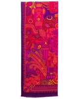 DOUBLE - SIDED LONG SCARF – MEXICAN GODDESSES - Pineda Covalin US
