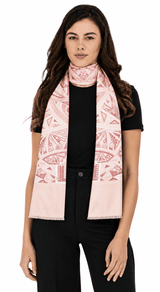 DOUBLE SIDED LONG SILK SCARF - ART DECO - Pineda Covalin US