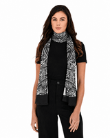 DOUBLE SIDED LONG SILK SCARF - ART DECO - Pineda Covalin US