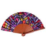 HAND FAN - ABSTRACT BUTTERFLY - Pineda Covalin US