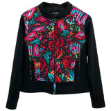 JACQUARD BOMBER JACKET - OKOMEJ EMBROIDERED BUTTERFLY - Pineda Covalin US