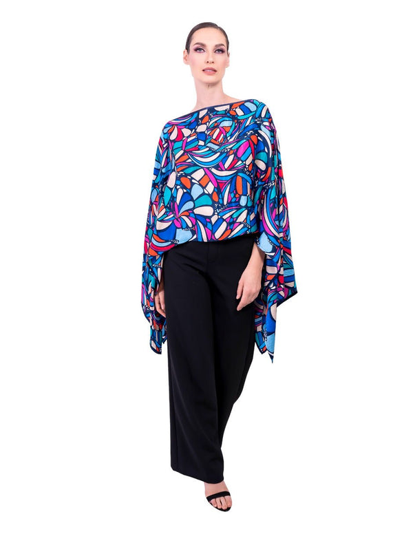 JACQUARD SILK HUIPIL - ABSTRACT BUTTERFLY - Pineda Covalin US