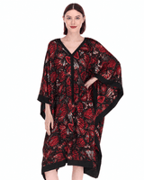 JACQUARD SILK HUIPIL - EMBROIDERED BUTTERFLY - Pineda Covalin US