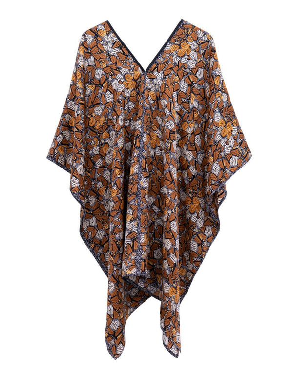 JACQUARD SILK HUIPIL - MONARCH BUTTERFLY - Pineda Covalin US