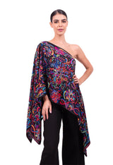 JACQUARD SILK HUIPIL - QUETZALCOATL - Pineda Covalin US